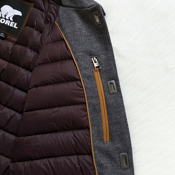 Sorel Aylwin Wool & Goose Down Winter Coat | Small - Picture 10 of 16